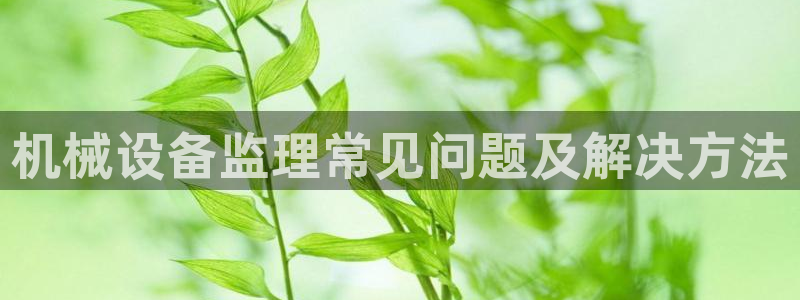 杏盛app下载：机械设备监理常见问题及解决方法