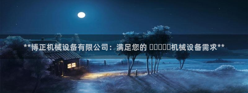 杏盛平台主管：**博正机械设备有限公司：满足您的 صنعتی机械设备需求**