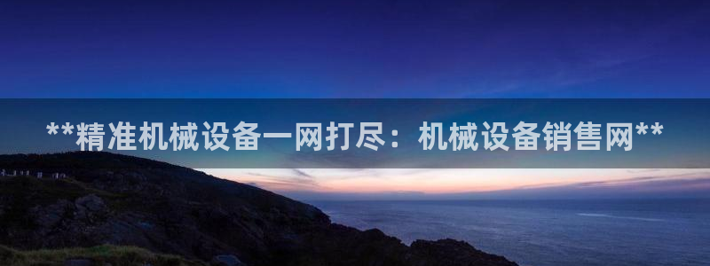 杏盛平台上级：**精准机械设备一网打尽：机械设备销售网**