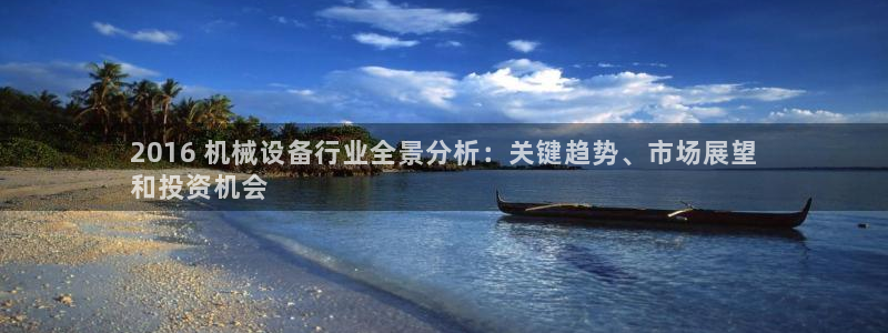 杏盛东24 35 53：2016 机械设备行业全景分析：关键趋势、市场展望
和投
