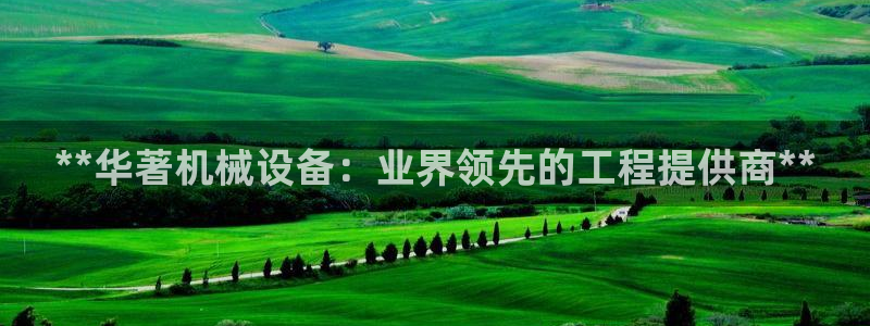 杏盛app下载：**华著机械设备：业界领先的工程提供商**