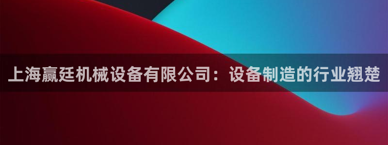 杏盛代理：上海赢廷机械设备有限公司：设备制造的行业翘楚